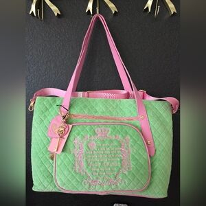 NWT Juicy Couture Juicy Tale Tote - Daydreamer Bag - Retro Green